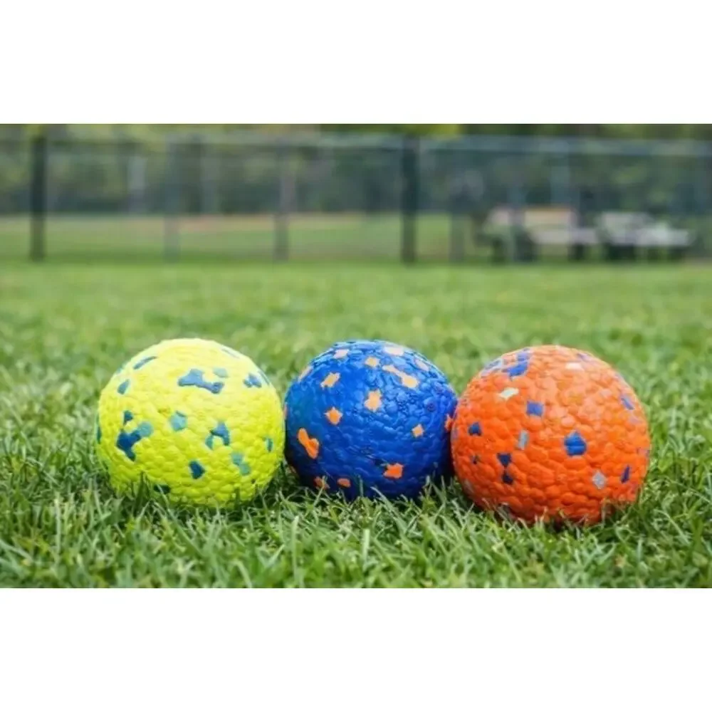 3-Heavy Duty Dog Ball for Aggressive Chewers, Durable Rubber Chew Toy, 3-Inch In